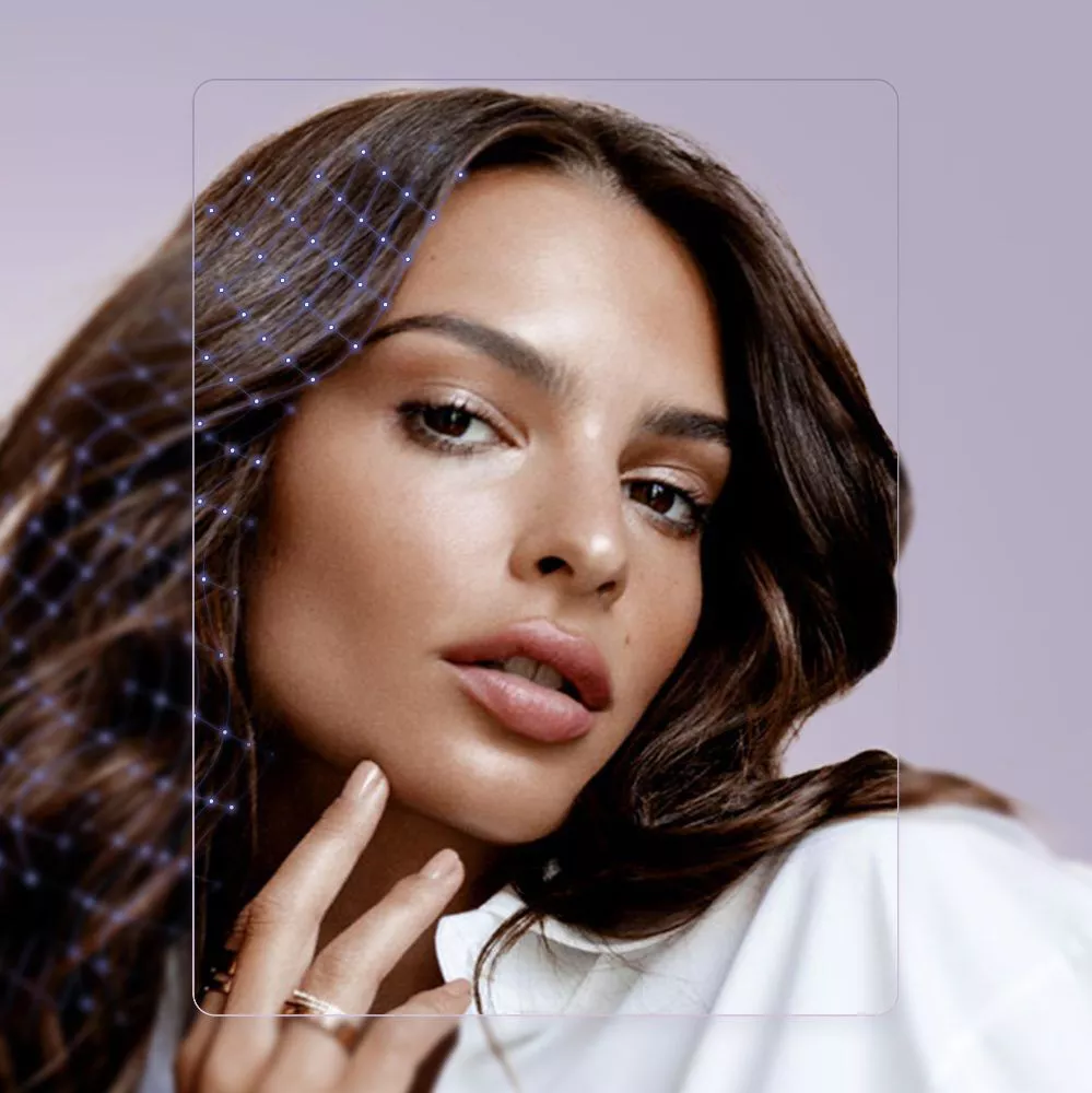 Emily Ratajkowski for Kerastase, with her gorgeous healthy brown hair.