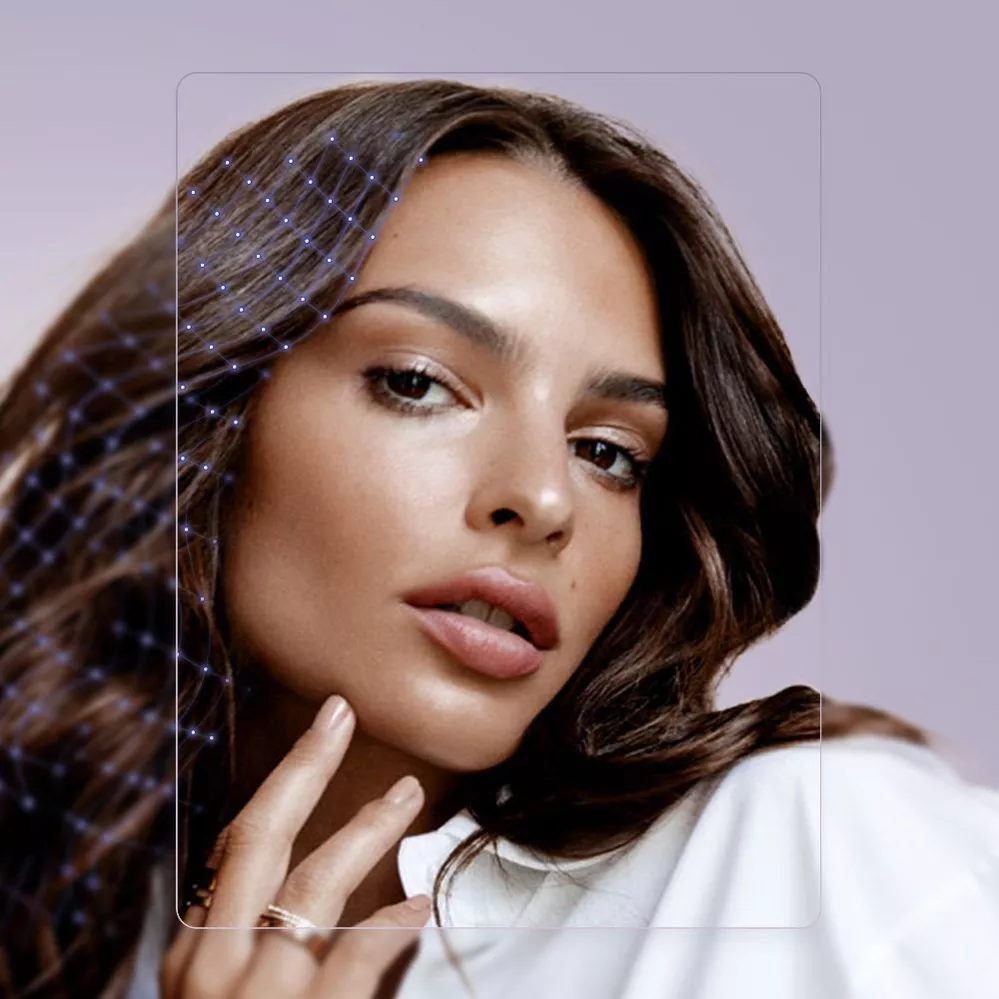 Emily Ratajkowski for Kerastase, with her gorgeous healthy brown hair.