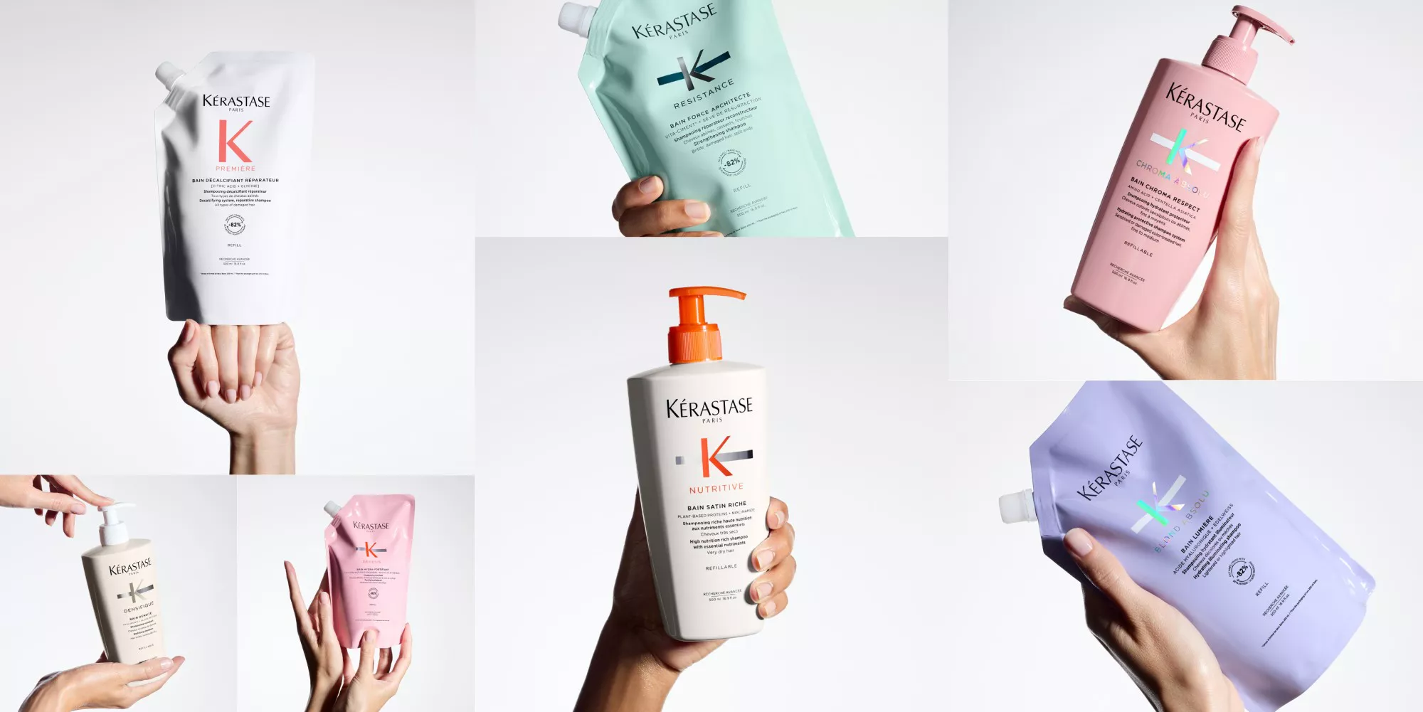 Kerastase shampoos recargables