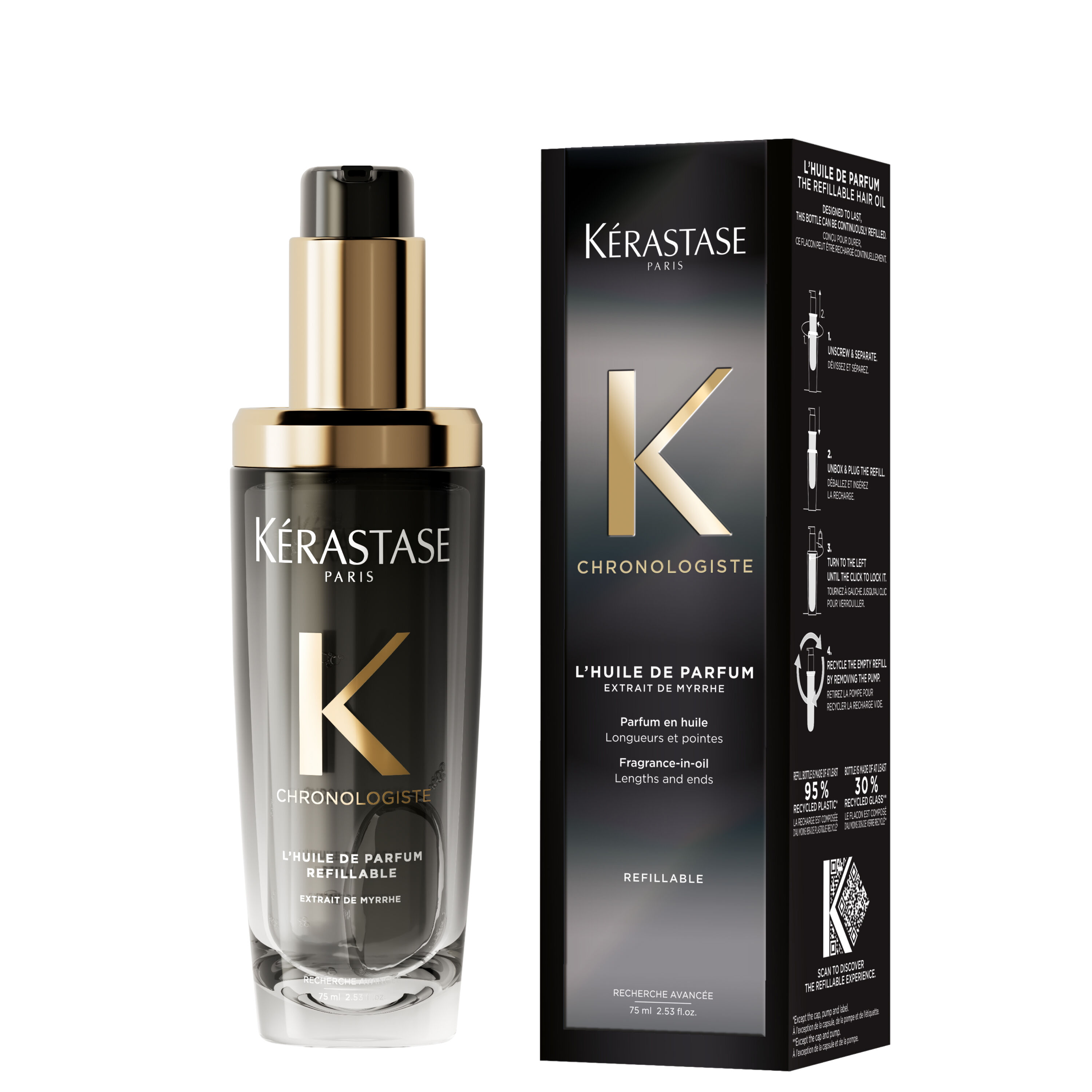 PERFUME CAPILAR REVITALIZANTE EN ACEITE RECARGABLE