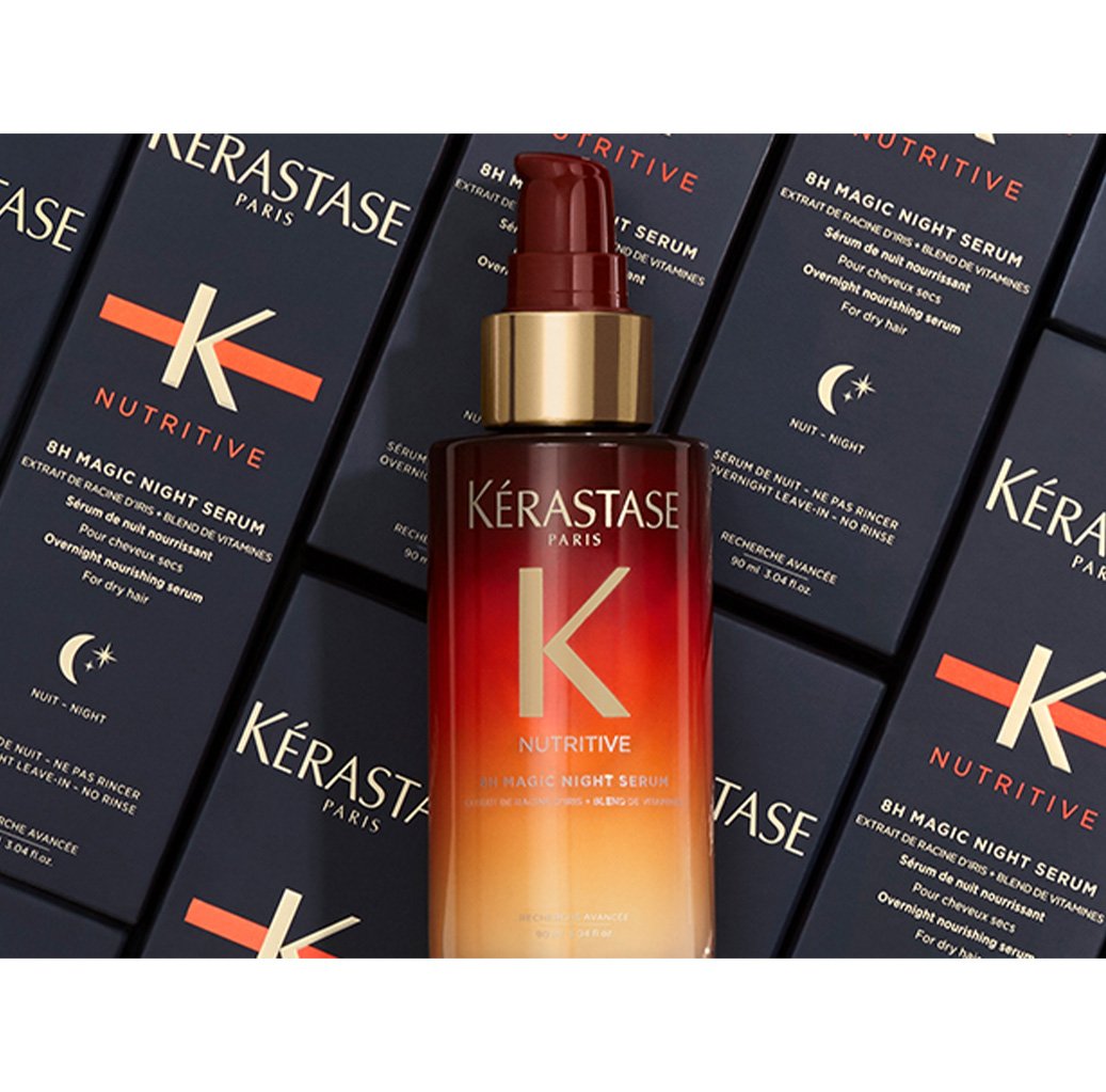 Kerastase Nutritive 8H Magic Night Hair Serum Iris Root Extract & 5 Vitamin Blend Ingredients